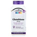 21st Century, Glutathione Plus Milk Thistle Extract & Alpha Lipoic Acid, 120 Vegetarian Capsules