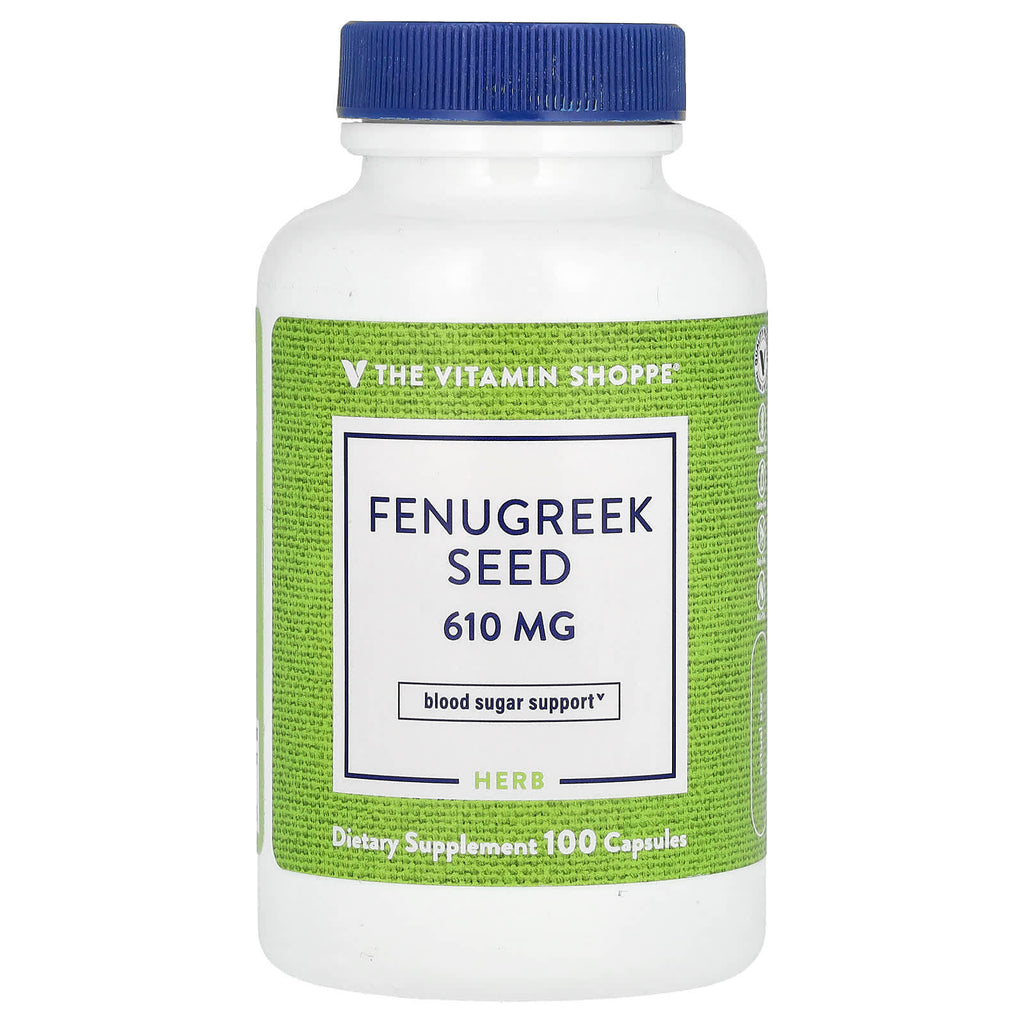 The Vitamin Shoppe, Fenugreek Seed, 610 mg, 100 Capsules