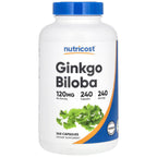 Nutricost, Ginkgo Biloba, 120 mg, 240 Capsules