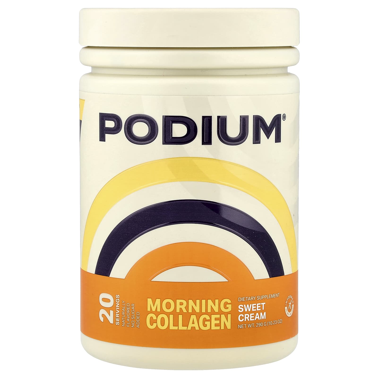 Podium Nutrition, Morning Collagen, Sweet Cream, 10.23 oz (290 g)