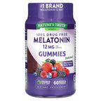 Nature's Truth, Melatonin, Natural Mixed Berry, 60 Vegan Gummies (6 mg per Gummy)