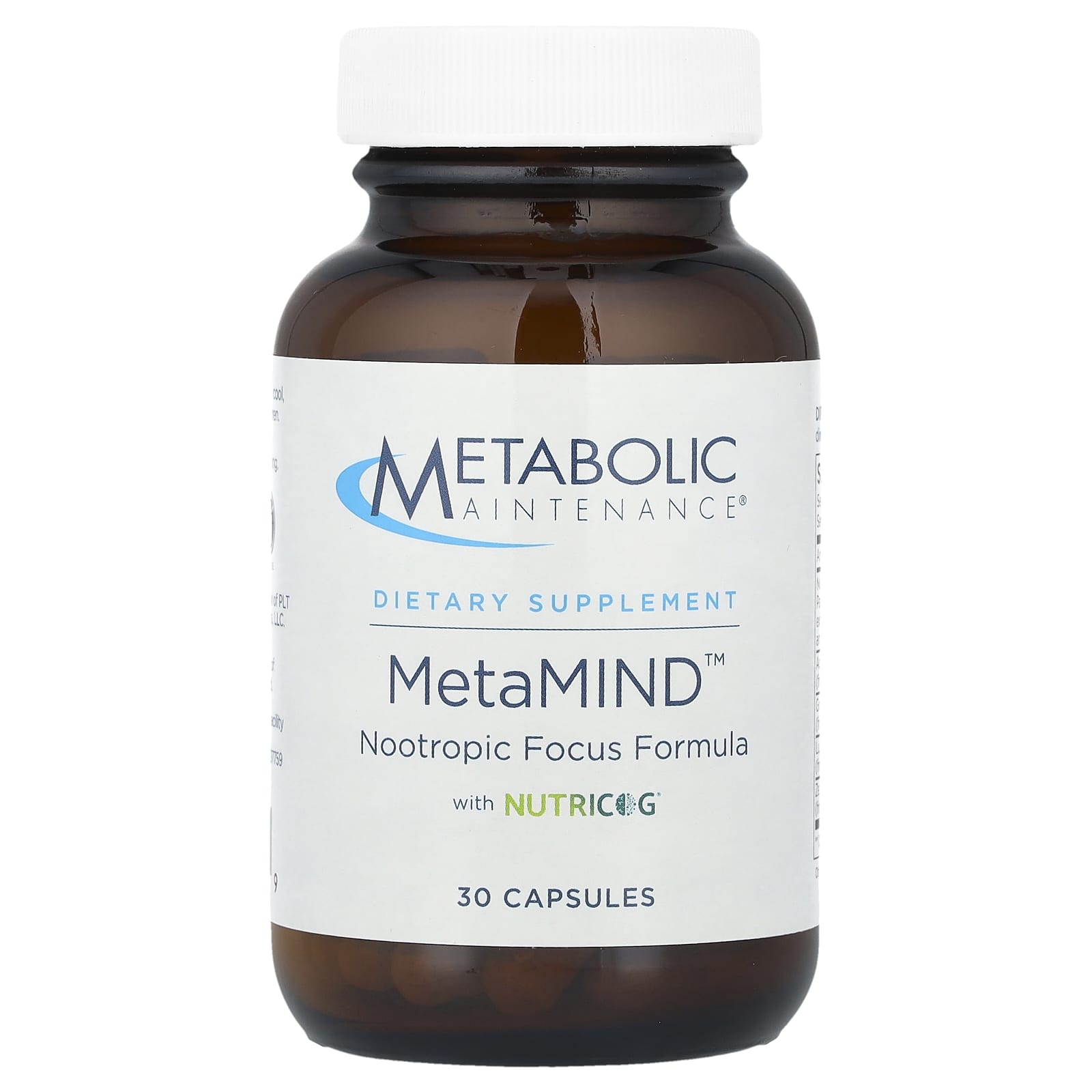 Metabolic Maintenance, MetaMIND™, 30 Capsules