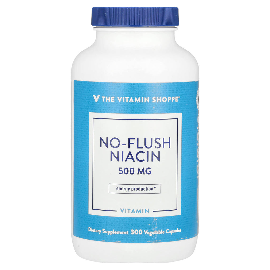 The Vitamin Shoppe, No-Flush Niacin, 500 mg, 300 Vegetable Capsules
