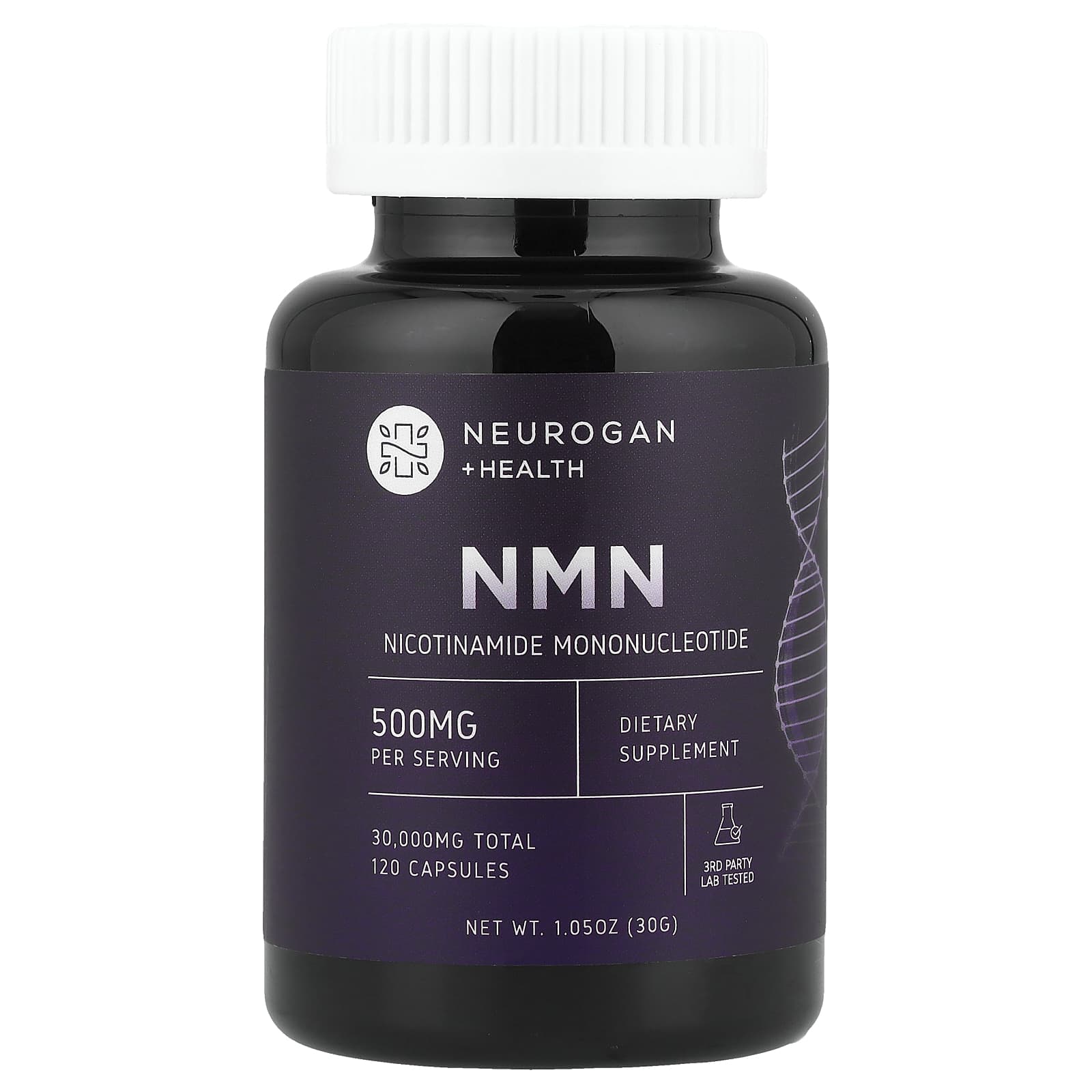 Neurogan Health, NMN, 120 Capsules (250 mg per Capsule)