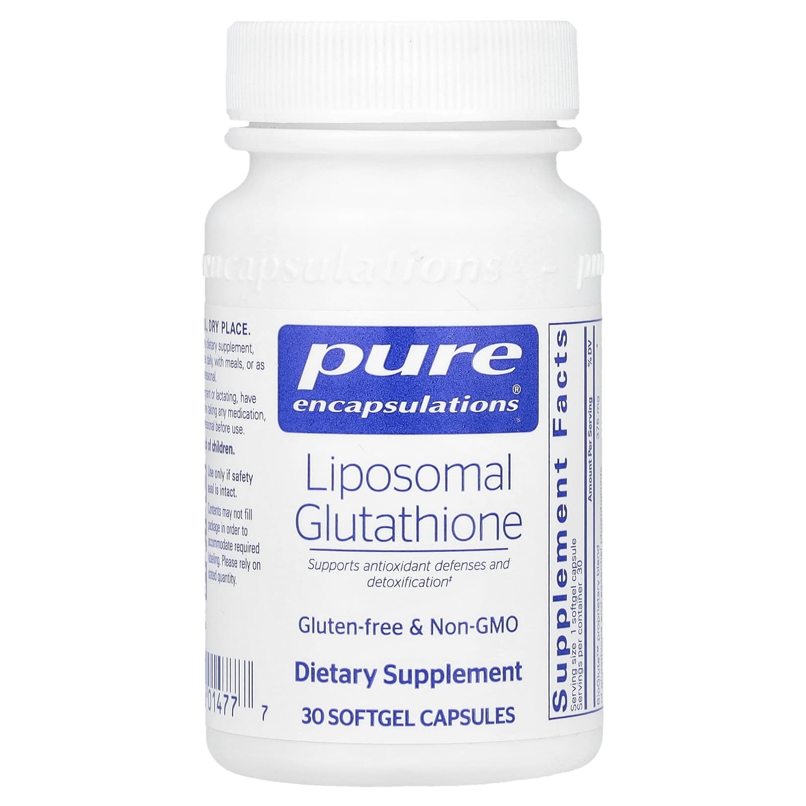 Pure Encapsulations, Liposomal Glutathione, 30 Softgel Capsules (375 mg per Softgel)