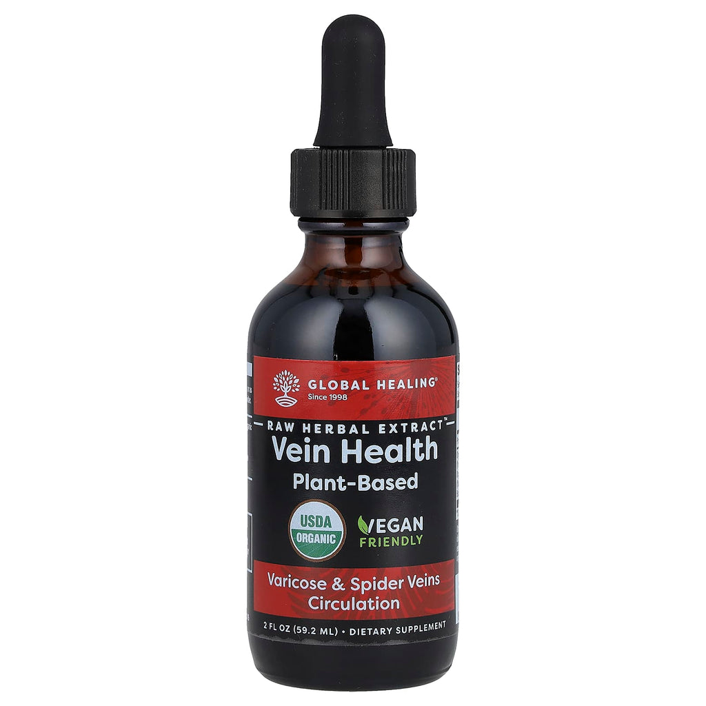 Global Healing, Raw Herbal Extract, Vein Health, 2 fl oz (59.2 ml)
