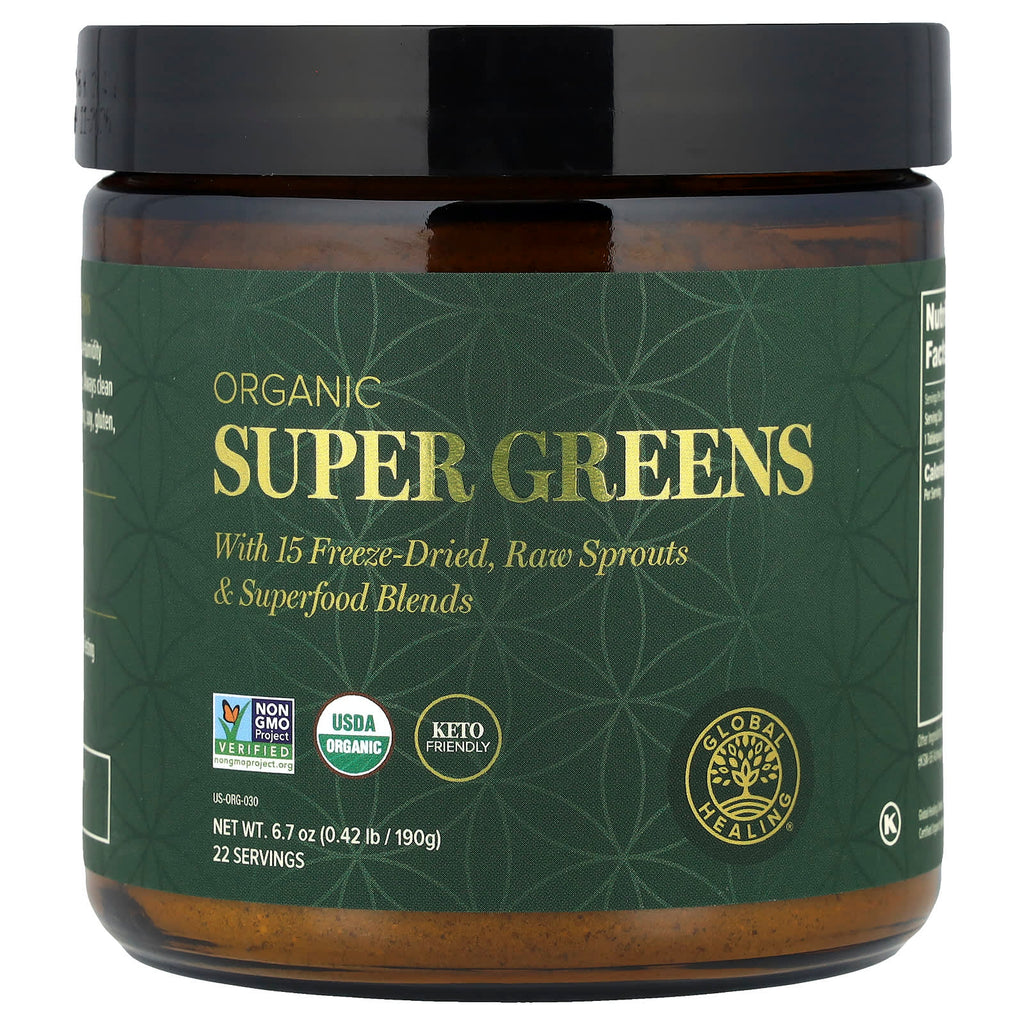 Global Healing, Organic Super Greens, 6.7 oz (190 g)