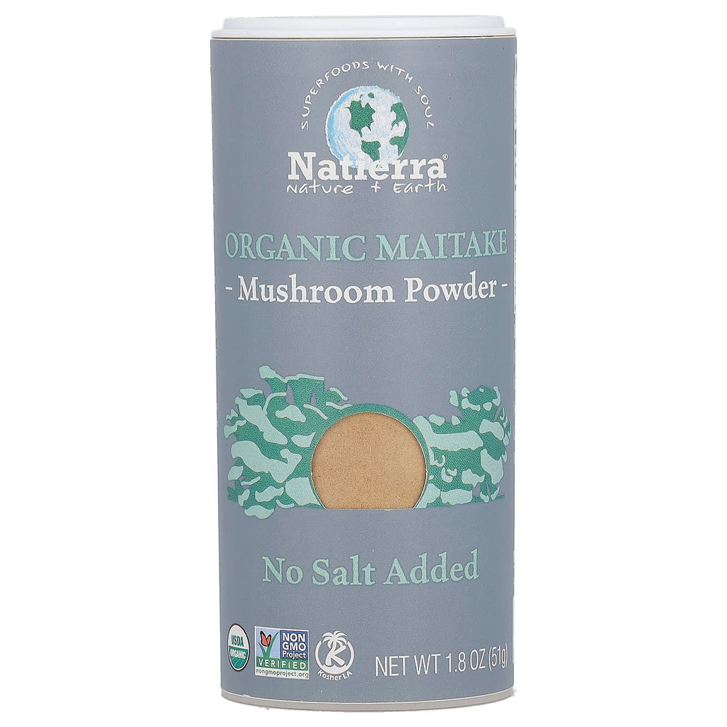 Natierra, Organic Maitake Mushroom Powder Shaker, 1.8 oz (51 g)