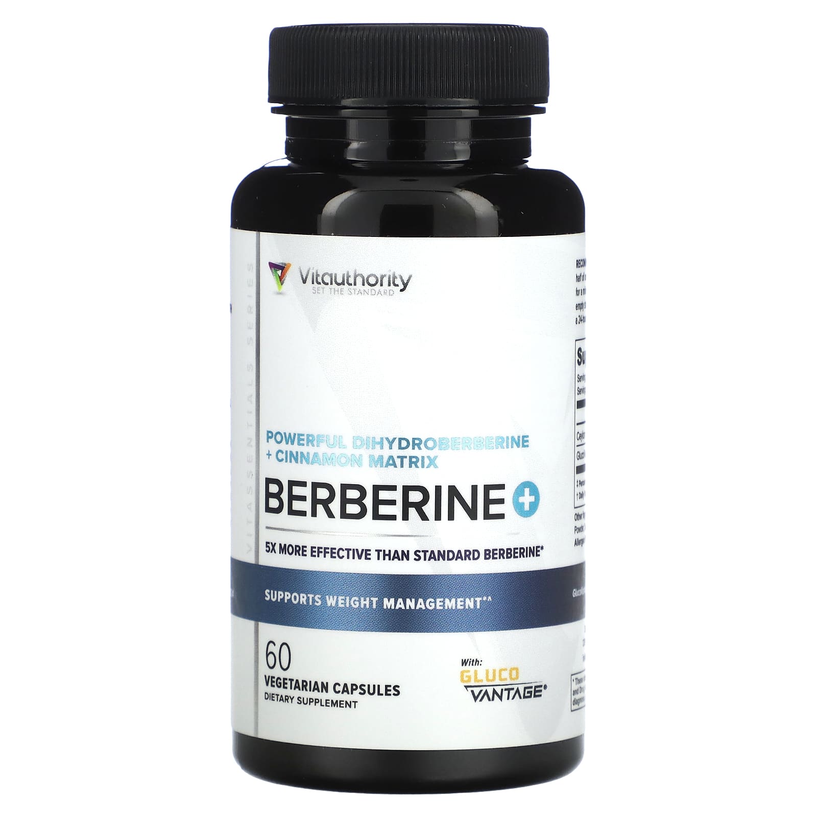 Vitauthority, Berberine Plus with Dihydroberberine and Ceylon Cinnamon, 60 Vegetarian Capsules