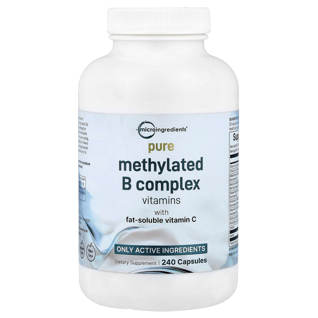 Micro Ingredients, Pure Methylated B Complex Vitamins, 240 Capsules