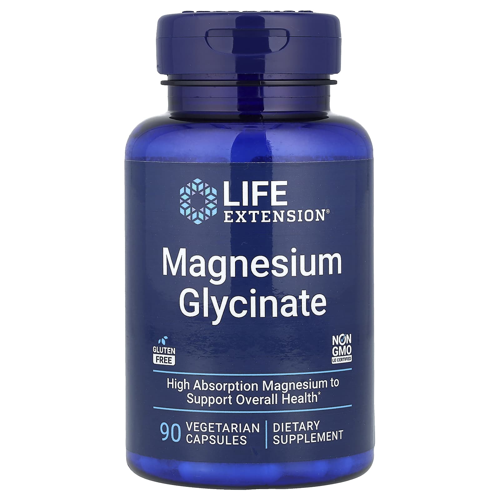 Life Extension, Magnesium Glycinate, 90 Vegetarian Capsules (105 mg per Capsule)