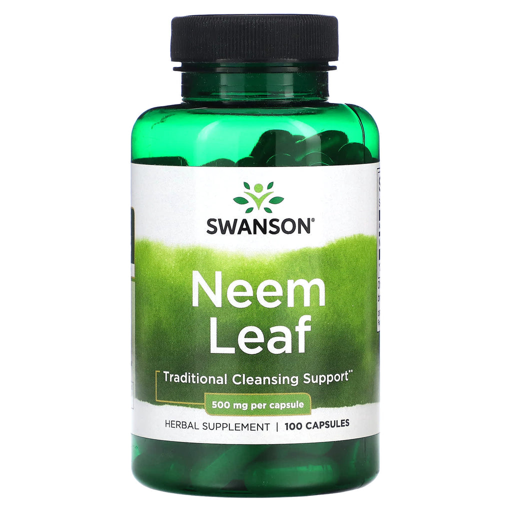 Swanson, Neem Leaf, 500 mg, 100 Capsules