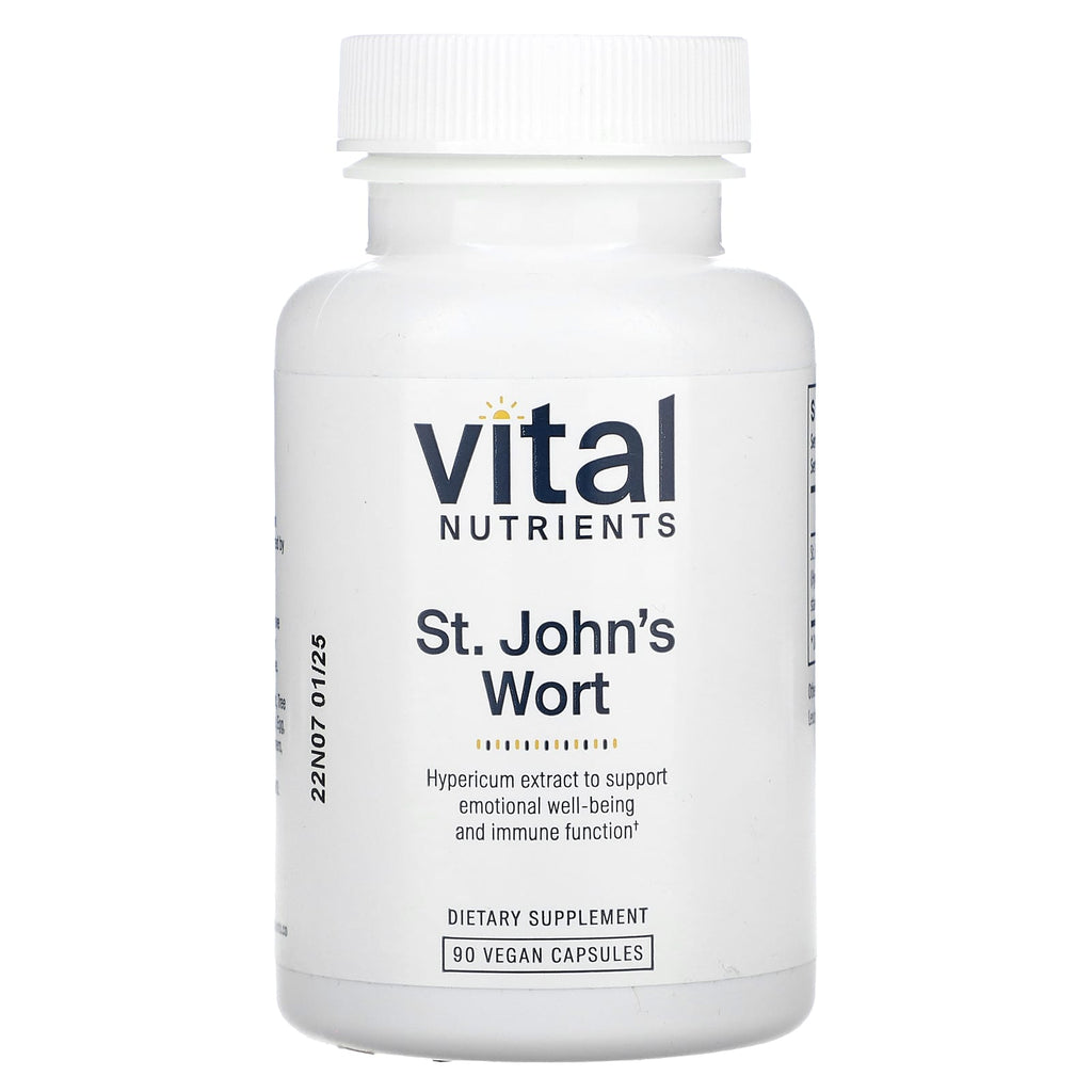 Vital Nutrients, St. John's Wort, 90 Vegan Capsules (300 mg per Capsule)