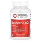 Protocol for Life Balance, Berberine HCl, 500 mg, 90 Veg Capsules