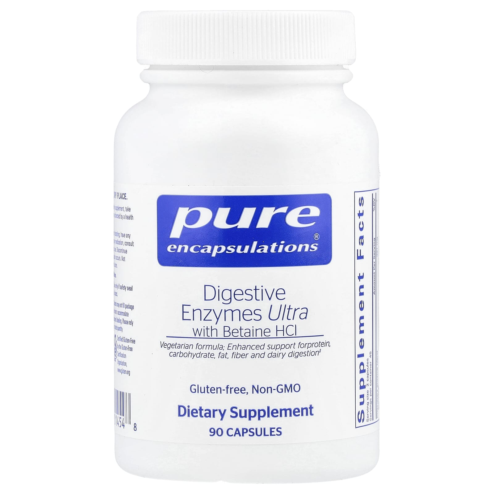 Pure Encapsulations, Digestive Enzymes Ultra With Betaine HCl, 90 Capsules