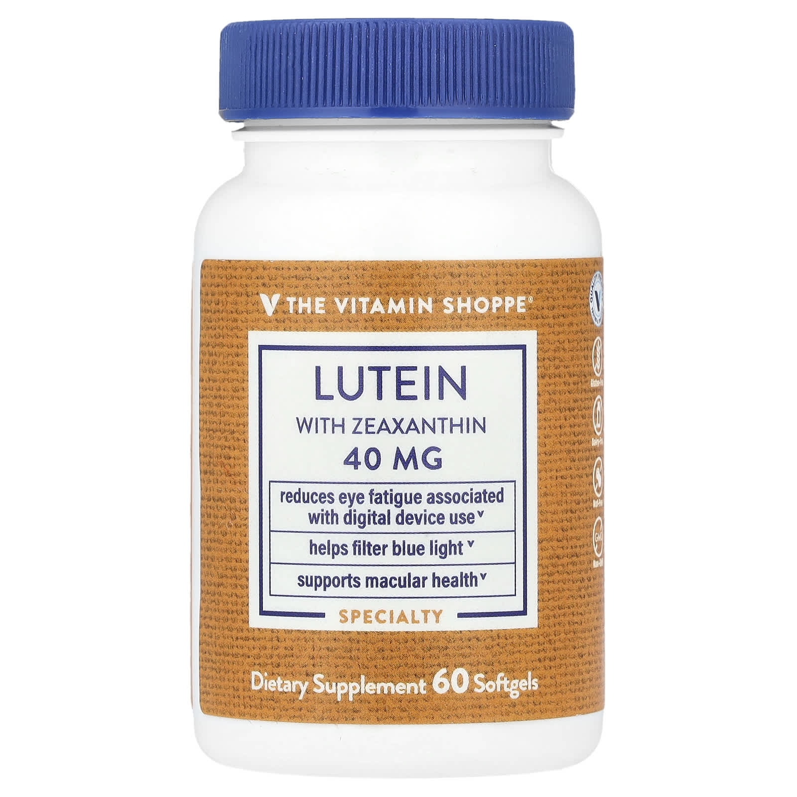 The Vitamin Shoppe, Lutein with Zeaxanthin, 60 Softgels