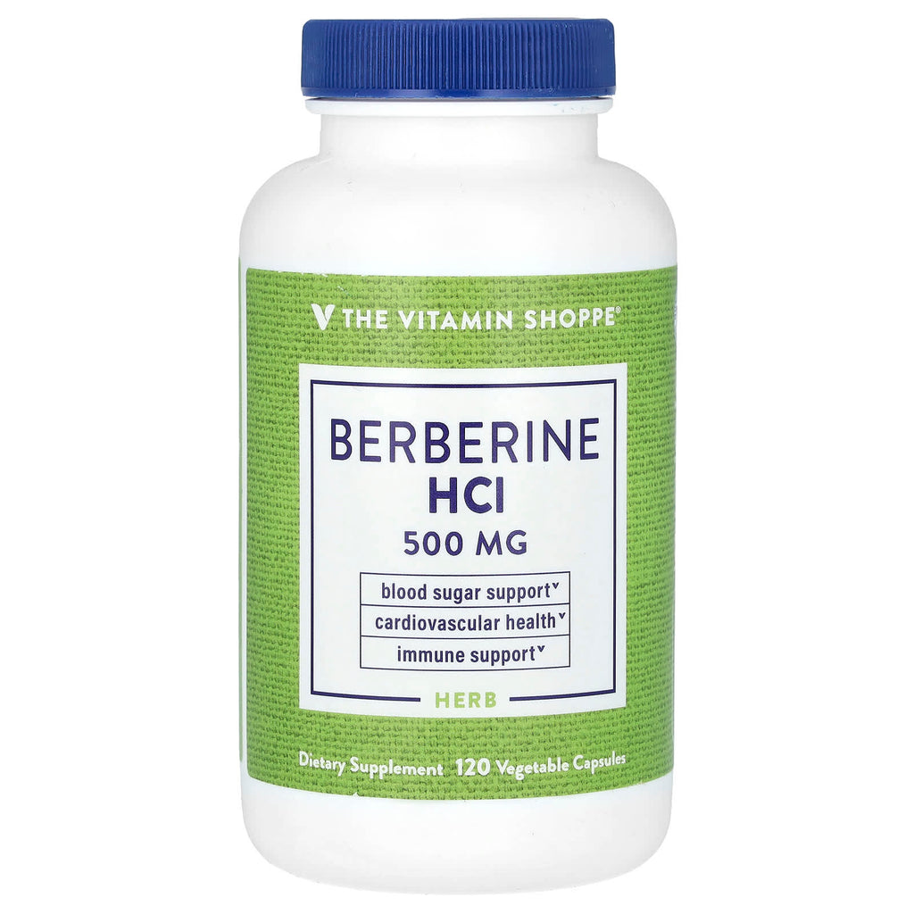 The Vitamin Shoppe, Berberine HCI, 500 mg, 120 Vegetable Capsules