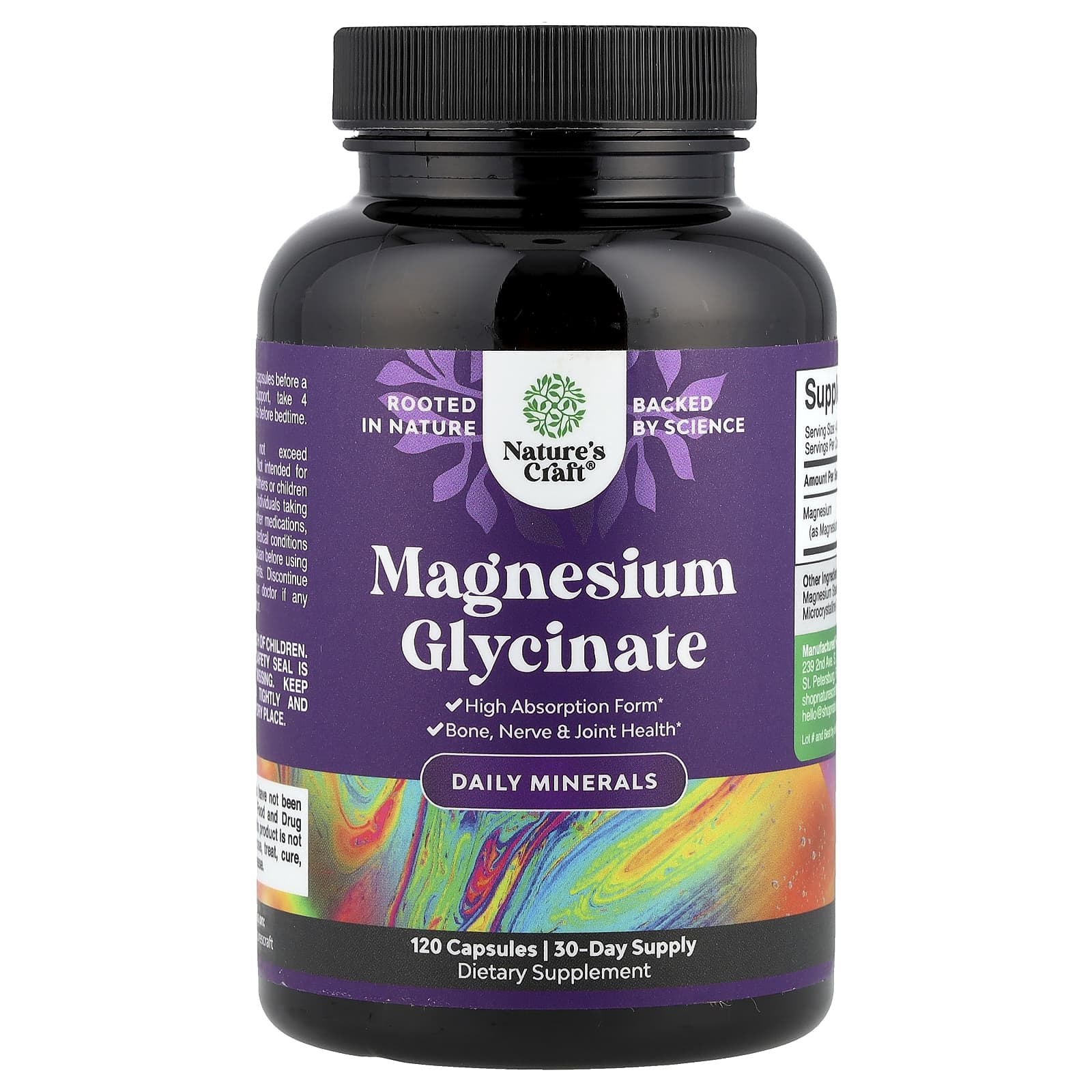 Nature's Craft, Magnesium Glycinate, 120 Capsules (125 mg per Capsule)