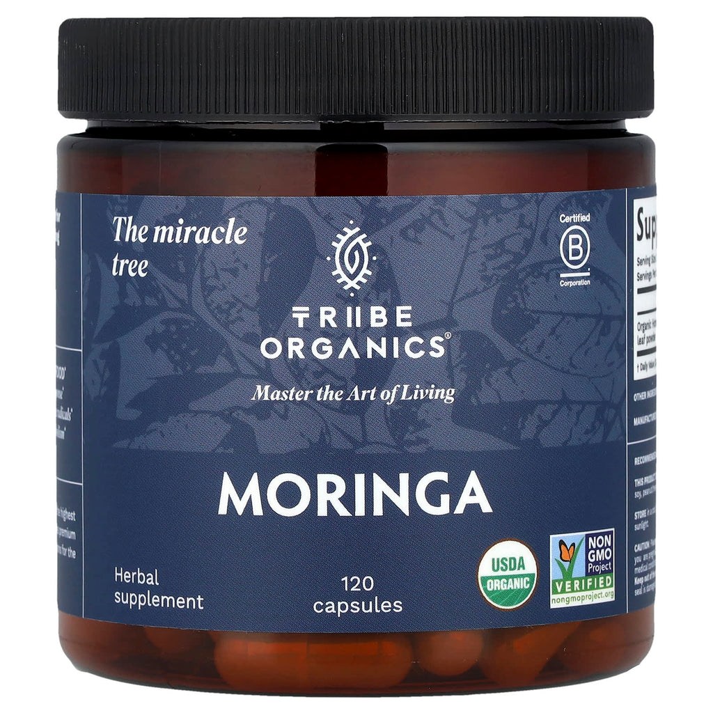Tribe Organics, Moringa, 120 Capsules (600 mg per Capsule)