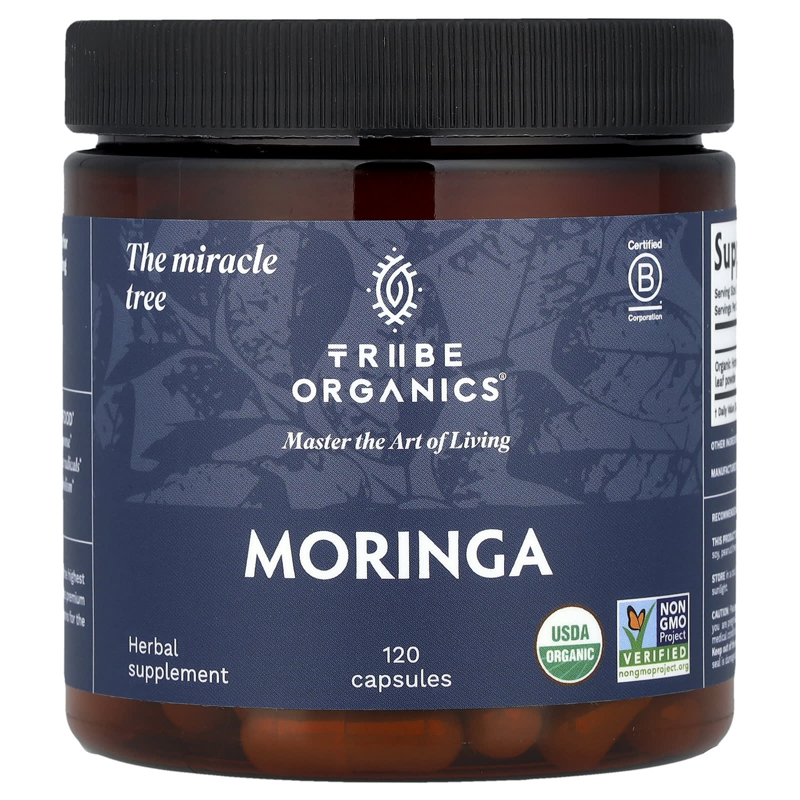 Tribe Organics, Moringa, 120 Capsules (600 mg per Capsule)