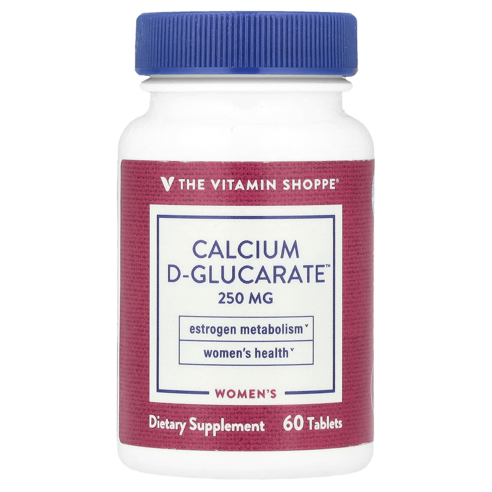 The Vitamin Shoppe, Women's Calcium D-Glucarate™, 250 mg, 60 Tablets