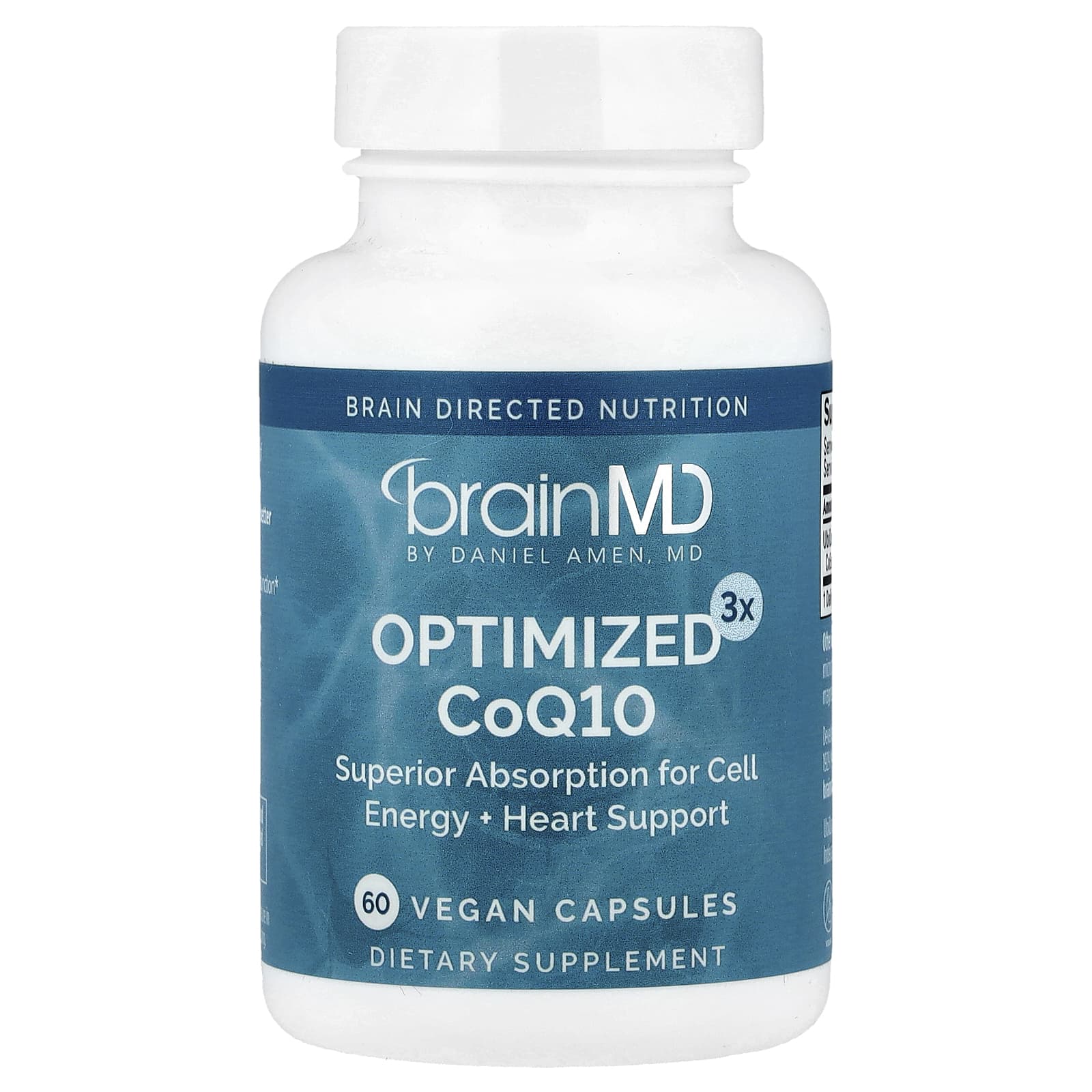 BrainMD, Optimized3x CoQ10, 60 Vegan Capsules