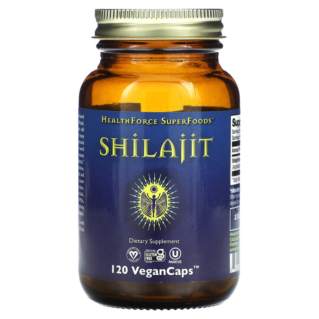 HealthForce Superfoods, Shilajit, 120 Vegan Caps (200 mg per Capsule)