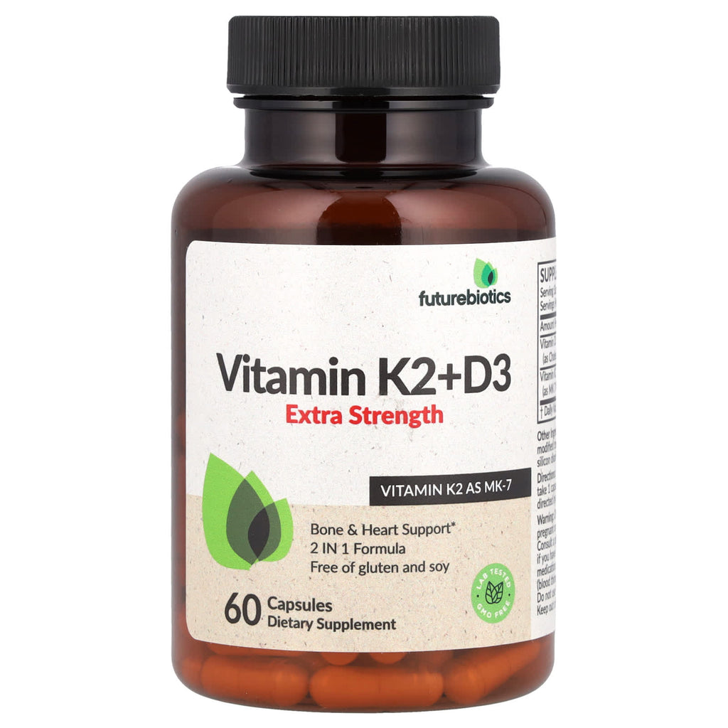 Futurebiotics, Vitamin K2 + D3, 60 Capsules