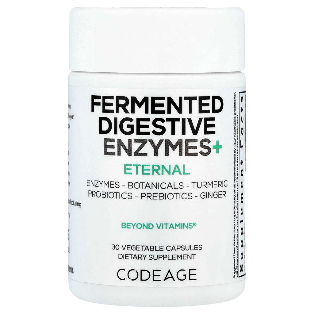 Codeage, Fermented Digestive Enzymes+, 30 Vegetable Capsules