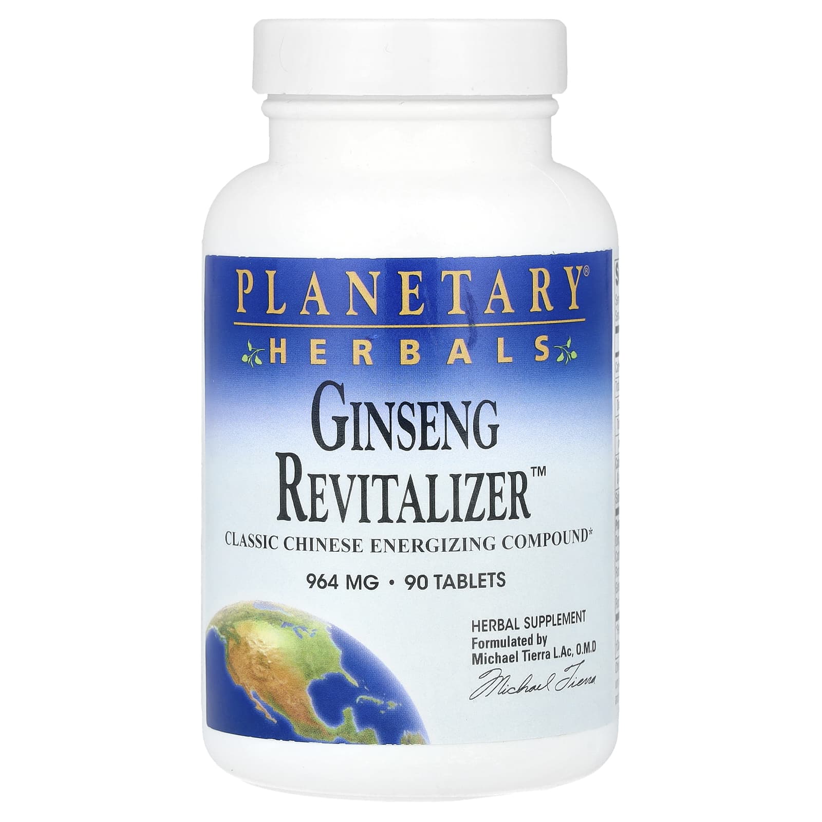 Planetary Herbals, Ginseng Revitalizer™, 90 Tablets