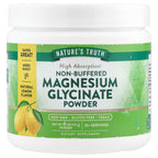 Nature's Truth, Non-Buffered Magnesium Glycinate Powder, Natural Lemon , 6 oz (170 g)