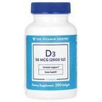 The Vitamin Shoppe, Vitamin D3, 50 mcg (2,000 IU), 200 Softgels