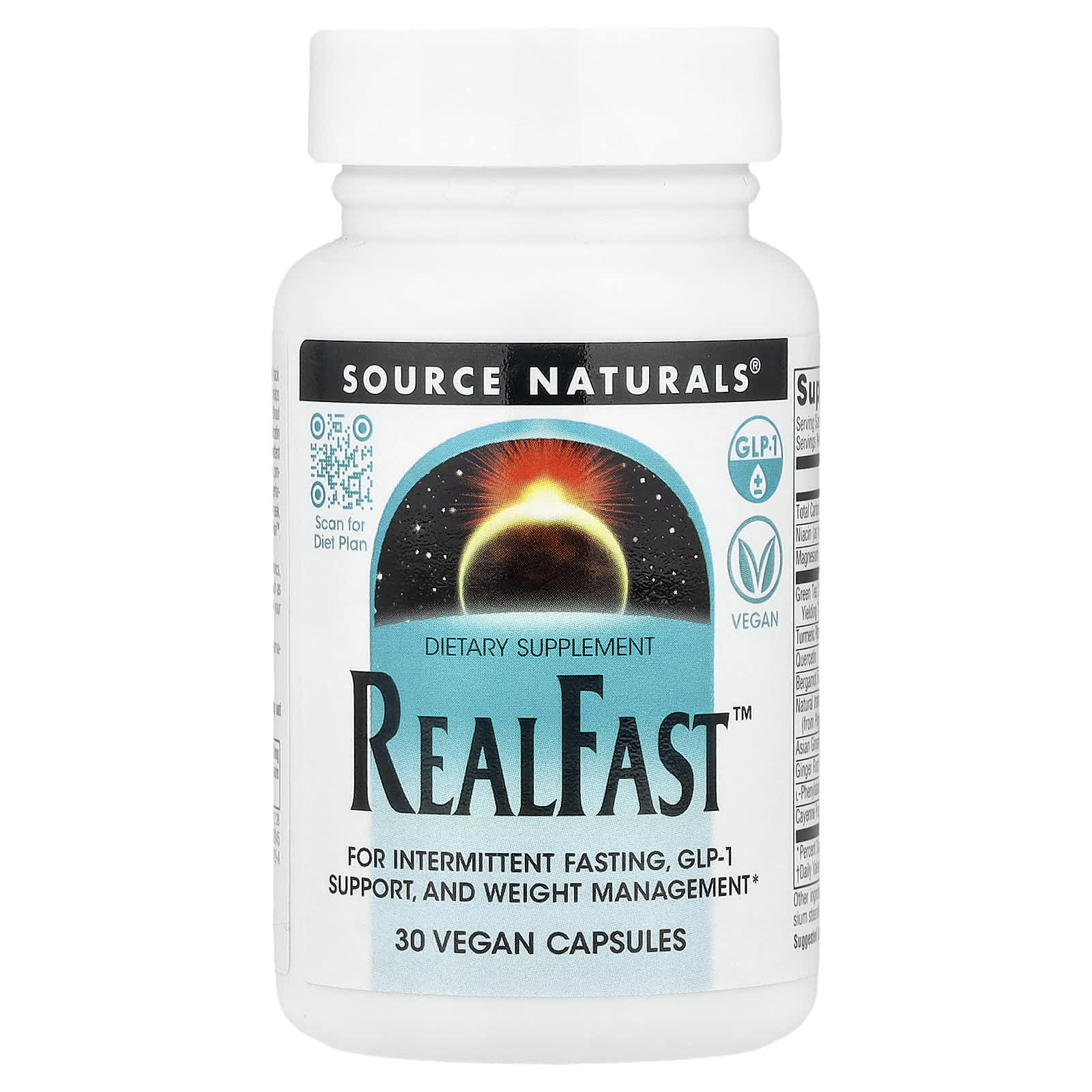 Source Naturals, RealFast™, 30 Vegan Capsules