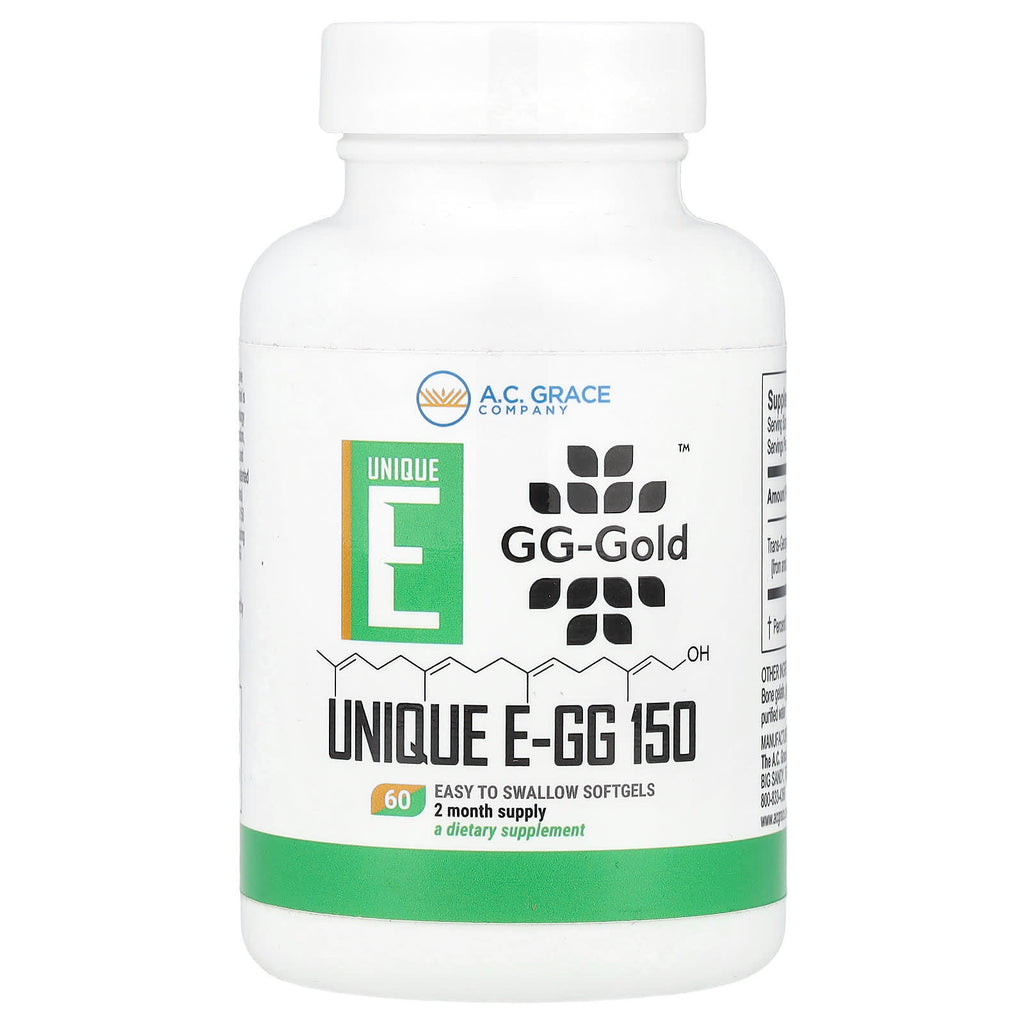 A.C. Grace Company, UNIQUE E-GG 150, 150 mg, 60 Easy To Swallow Softgels