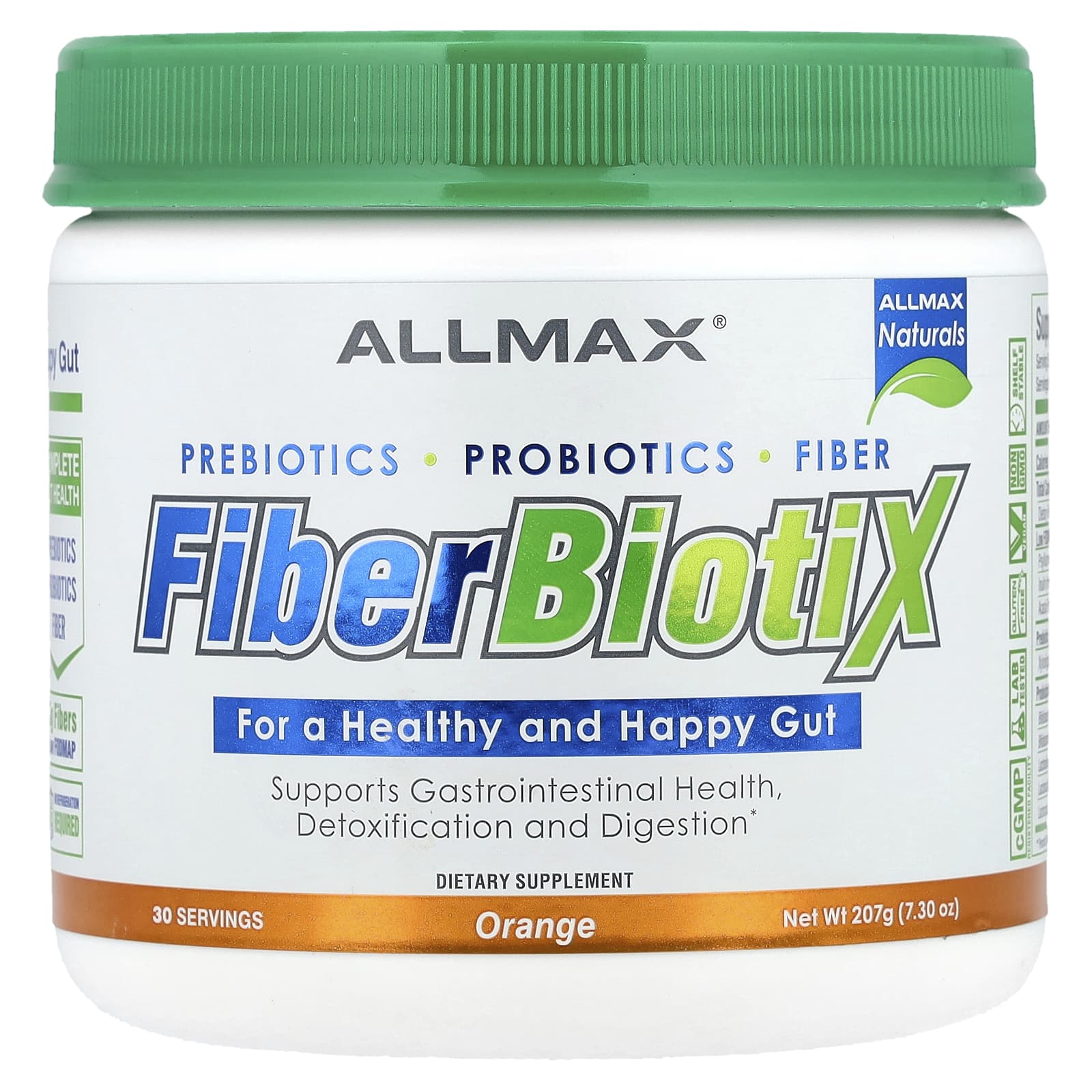 ALLMAX, FiberBiotiX, Orange, 7.3 oz (207 g)