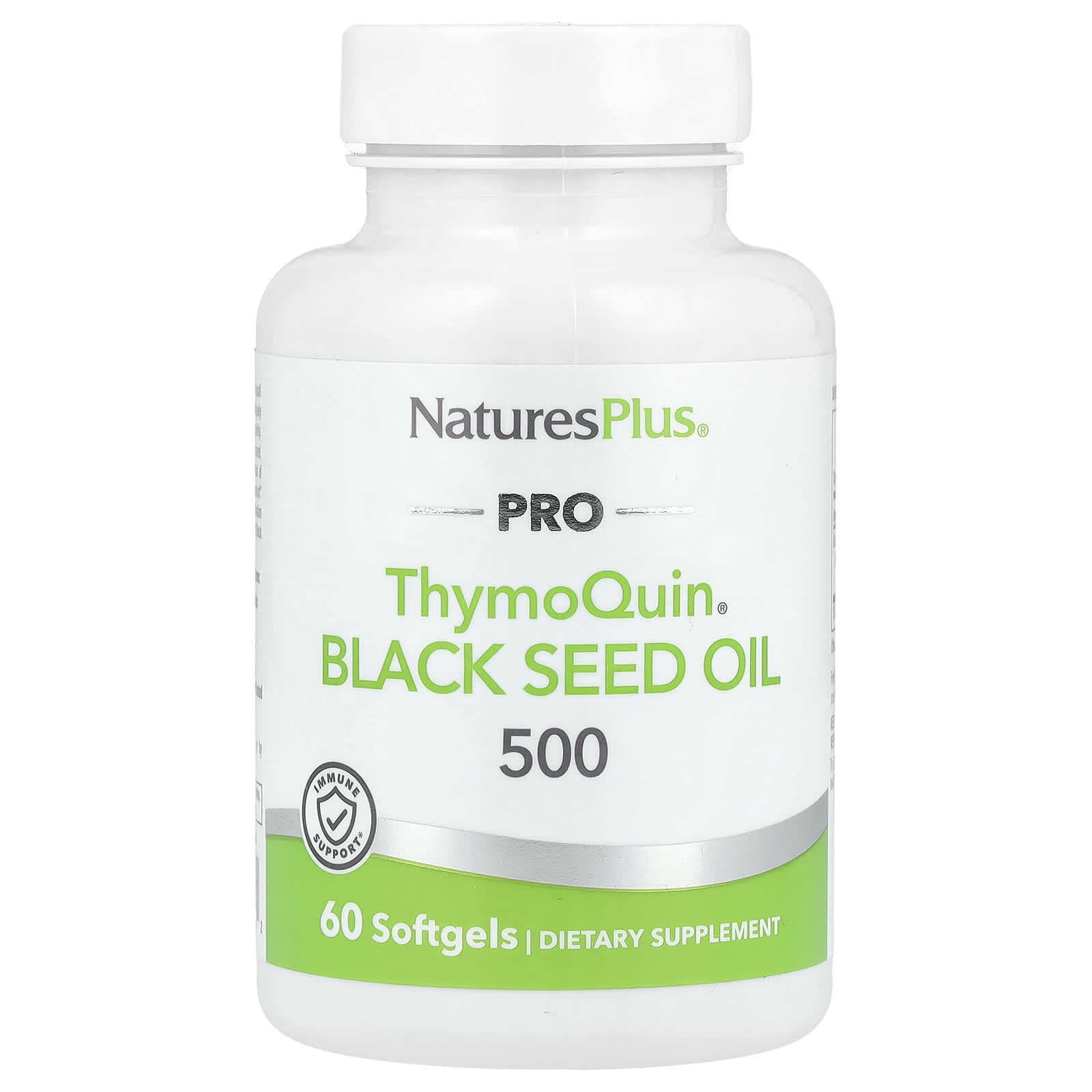 NaturesPlus, Pro ThymoQuin®, Black Seed Oil 500, 60 Softgels (500 mg per Softgel)