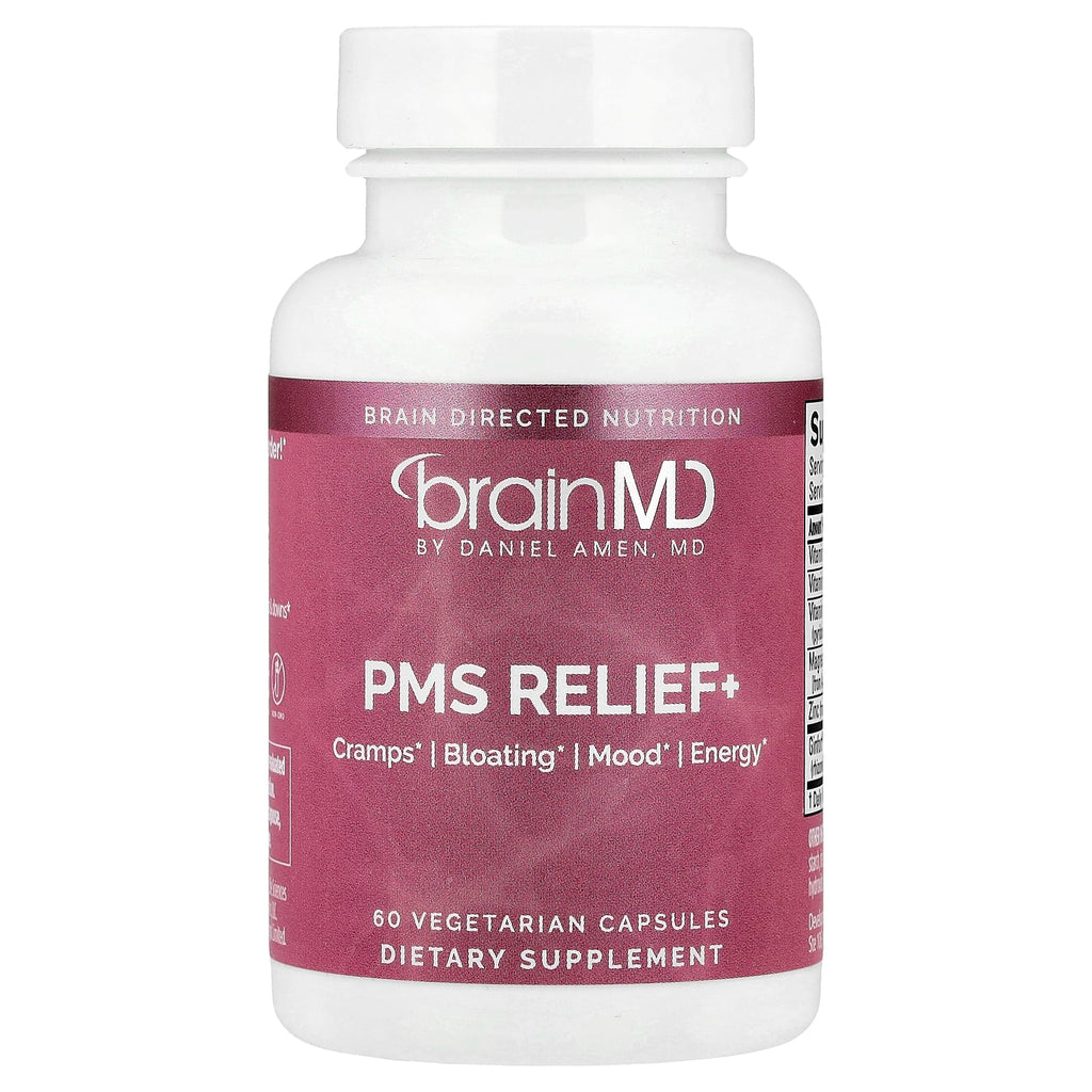 BrainMD, PMS Relief+, 60 Vegetarian Capsules