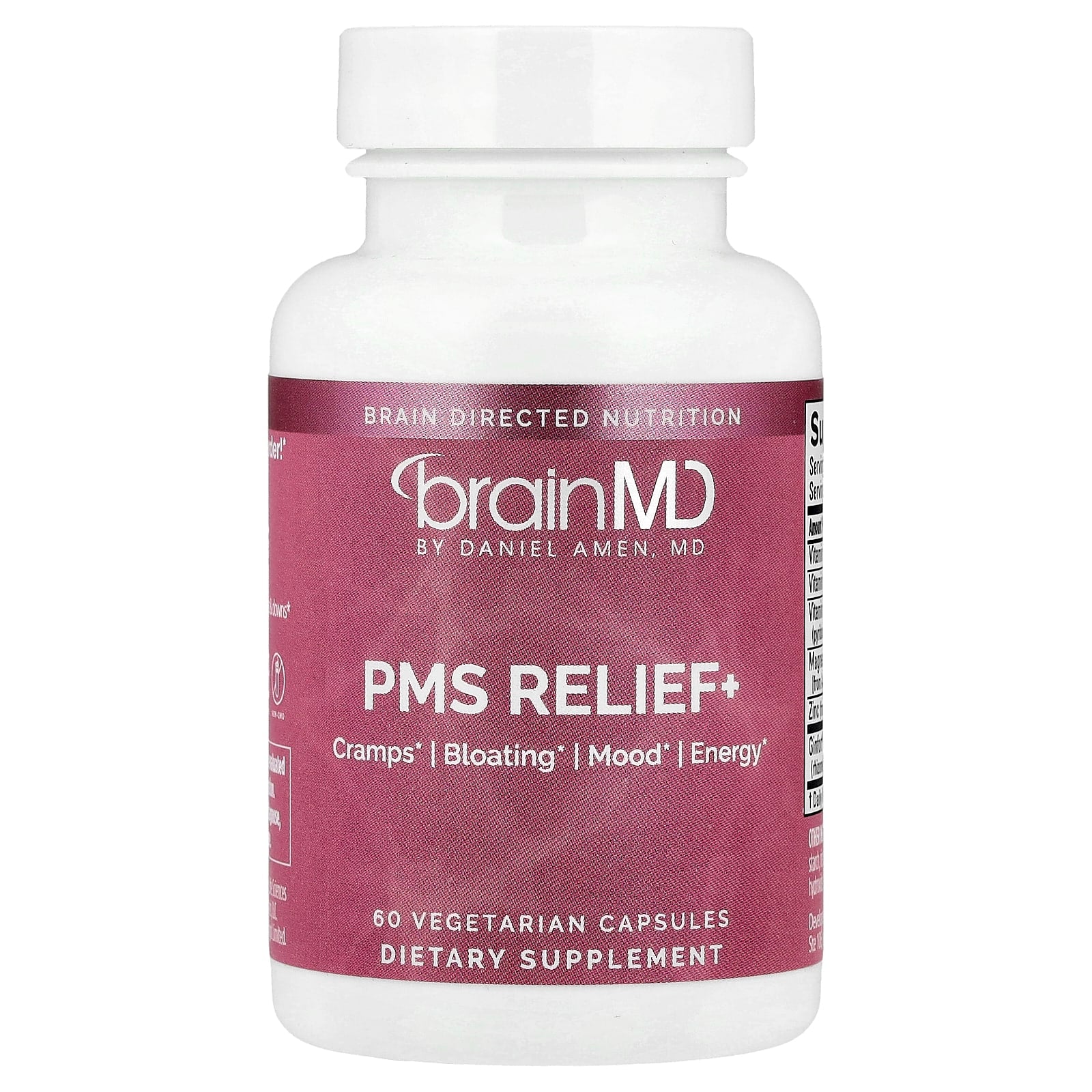 BrainMD, PMS Relief+, 60 Vegetarian Capsules