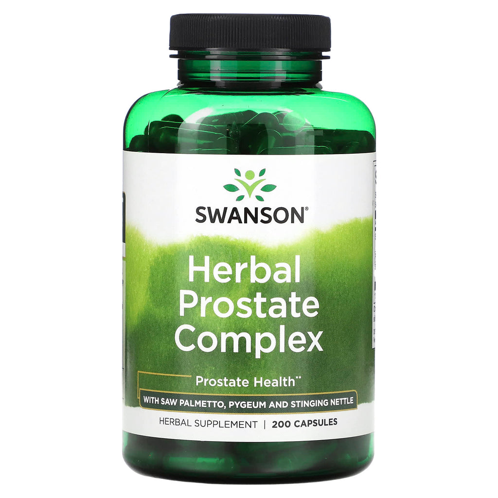 Swanson, Herbal Prostate Complex with Saw Palmetto, Pygeum and Stinging Nettle, 200 Capsules