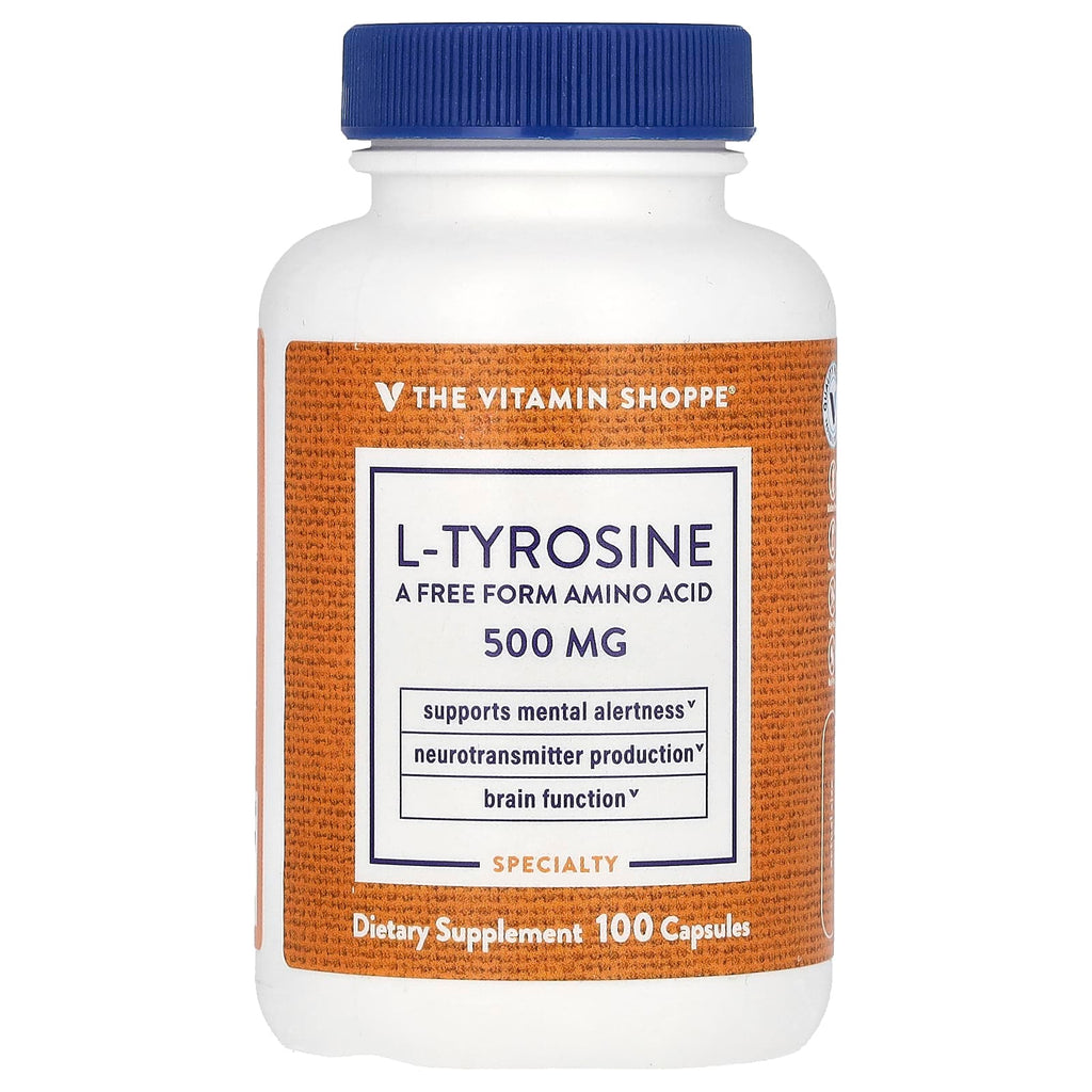 The Vitamin Shoppe, L-Tyrosine, 500 mg , 100 Capsule