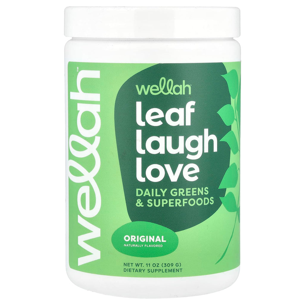 Wellah, Leaf Laugh Love, Daily Greens & Superfoods, Original, 11 oz (309 g)