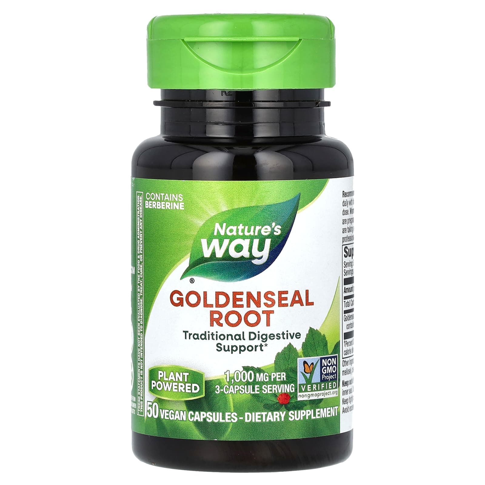 Nature's Way, Goldenseal Root, 50 Vegan Capsules (333 mg per Capsule)