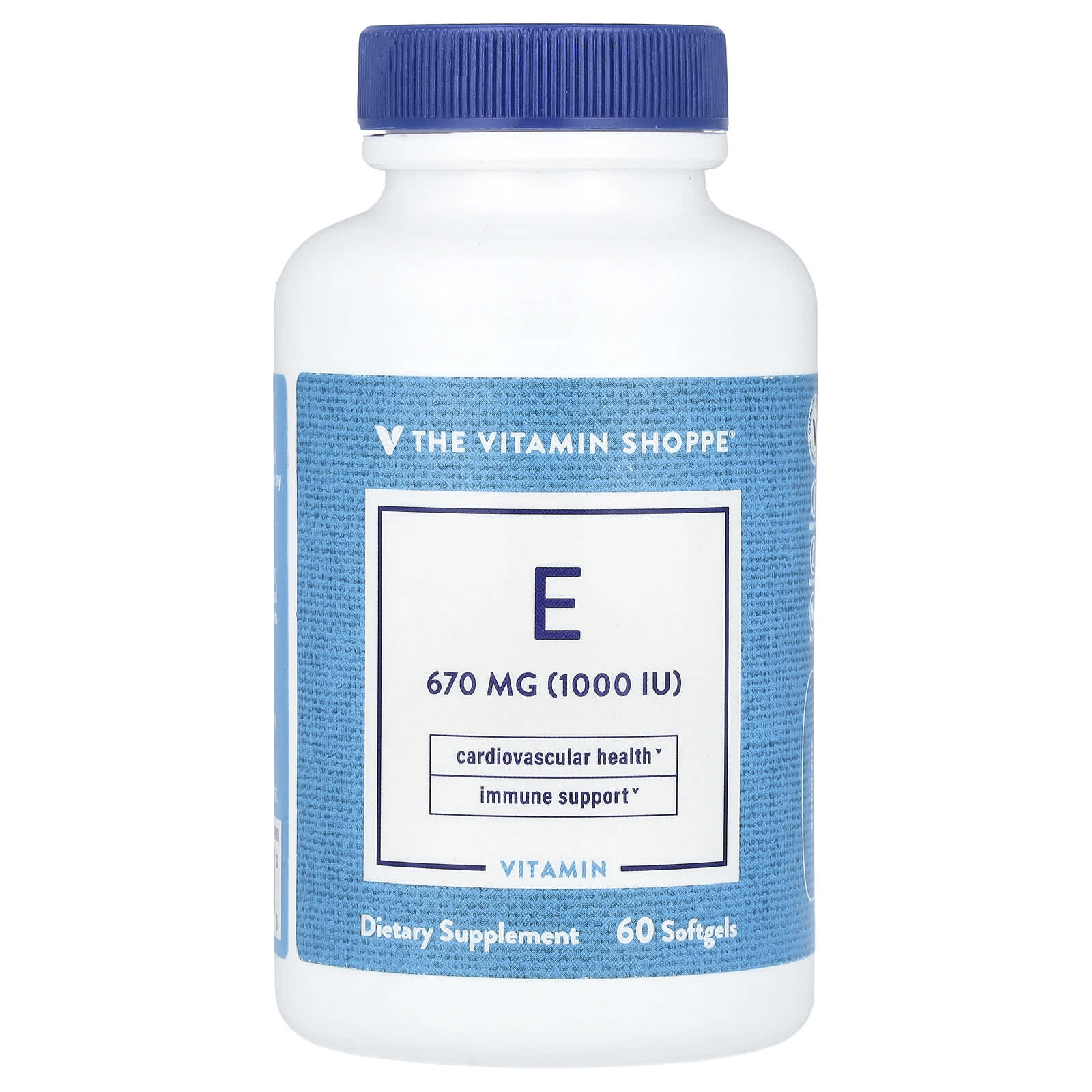 The Vitamin Shoppe, Vitamin E, 670 mg (1,000 IU), 60 Softgel