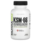 NutraBio, KSM-66®, Ashwagandha, 60 Capsules (600 mg per Capsule)