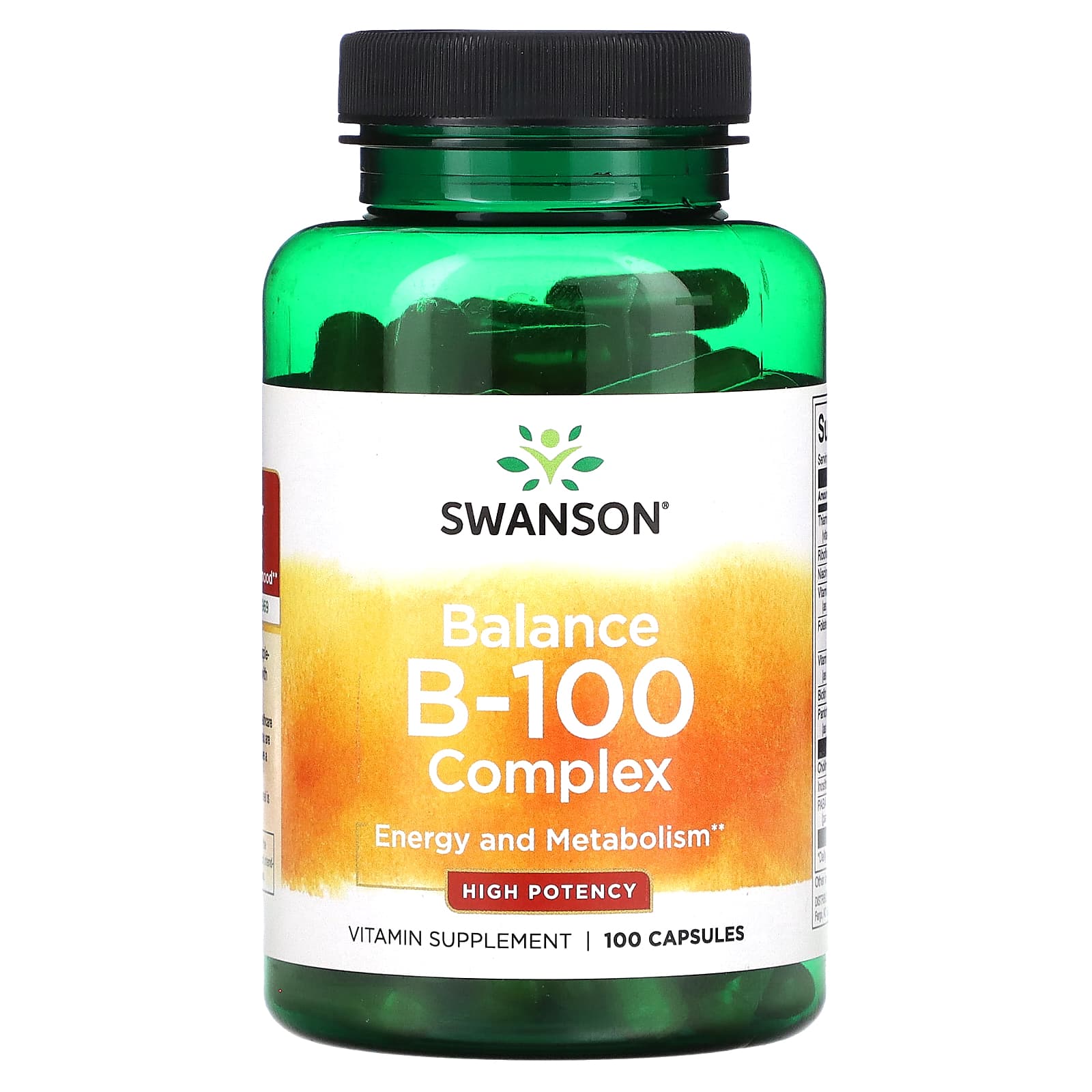 Swanson, Balance B-100 Complex, High Potency, 100 Capsules