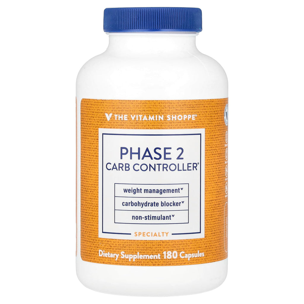 The Vitamin Shoppe, Phase 2 Carb Controller®, 180 Capsules (500 mg per Capsule)
