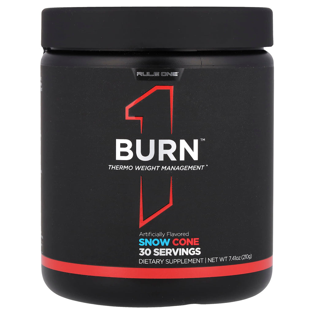 Rule One Proteins, Burn™, Thermo Weight Management, Snow Cone , 7.41 oz (210 g)