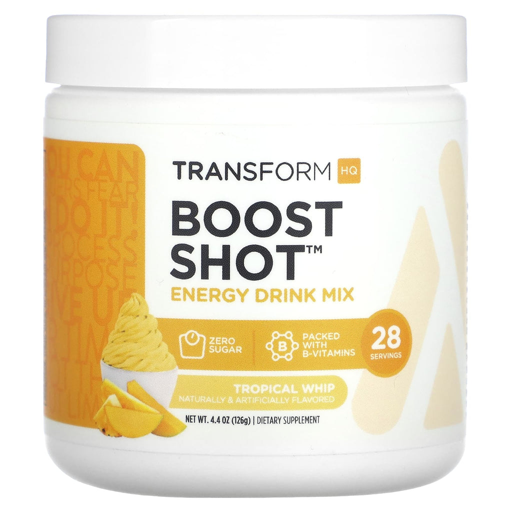 TransformHQ, Boost Shot™, Energy Drink Mix, Tropical Whip, 4.4 oz (126 g)