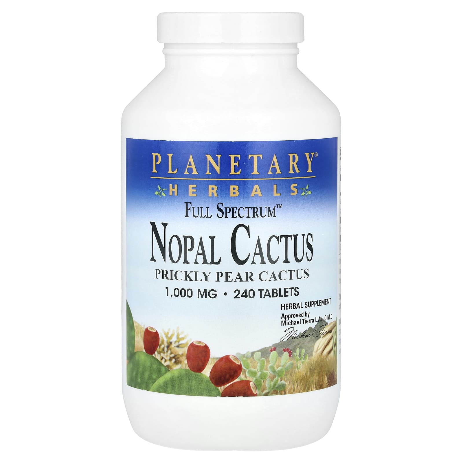Planetary Herbals, Full Spectrum™ Nopal Cactus, 240 Tablets