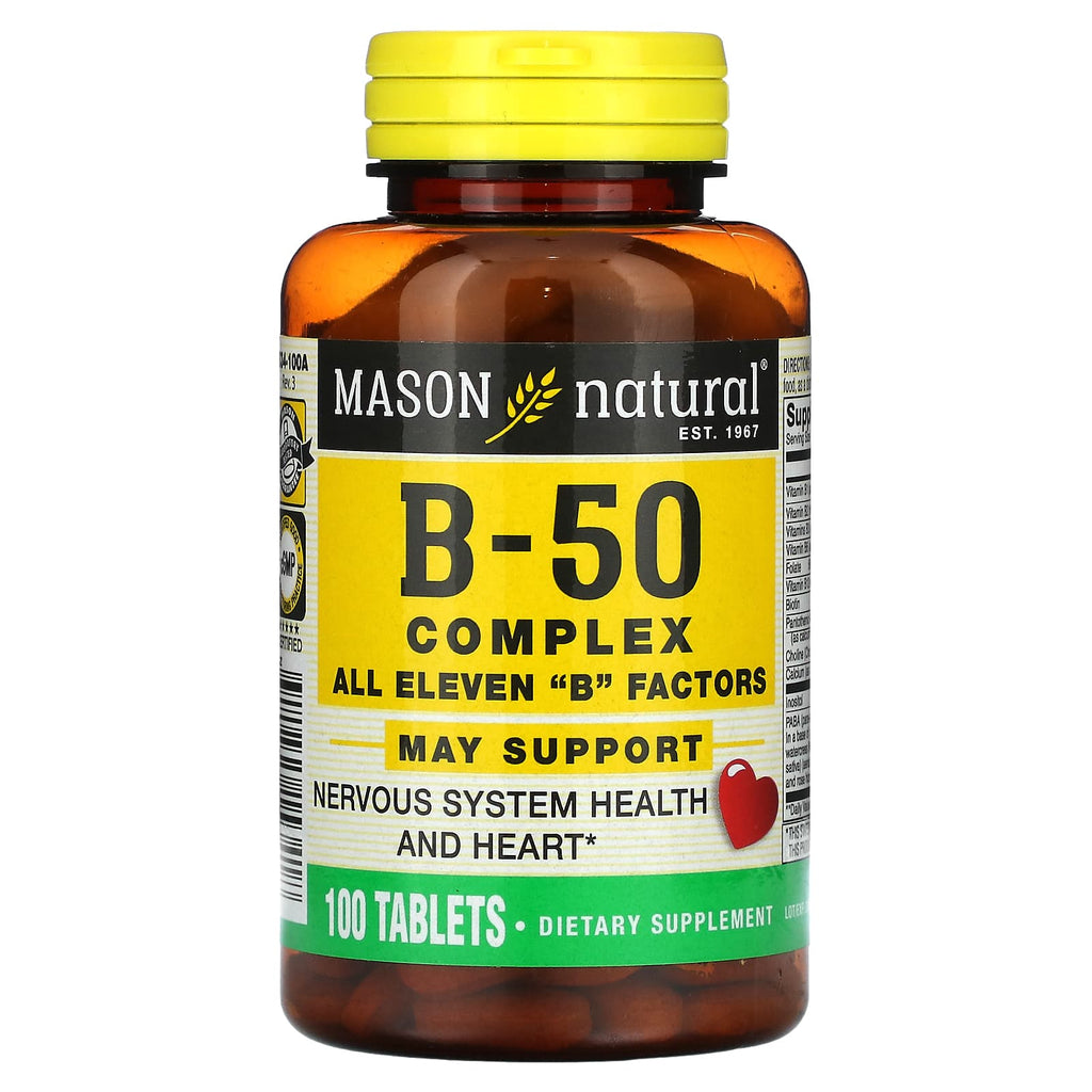 Mason Natural, B-50 Complex, 100 Tablets